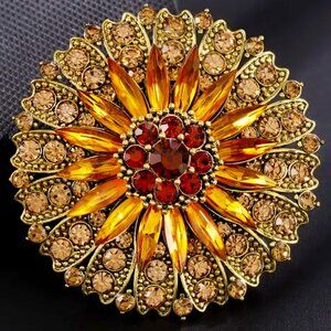 🌺 🌺 🌺 Vintage Style Sunflower Brooch Pin